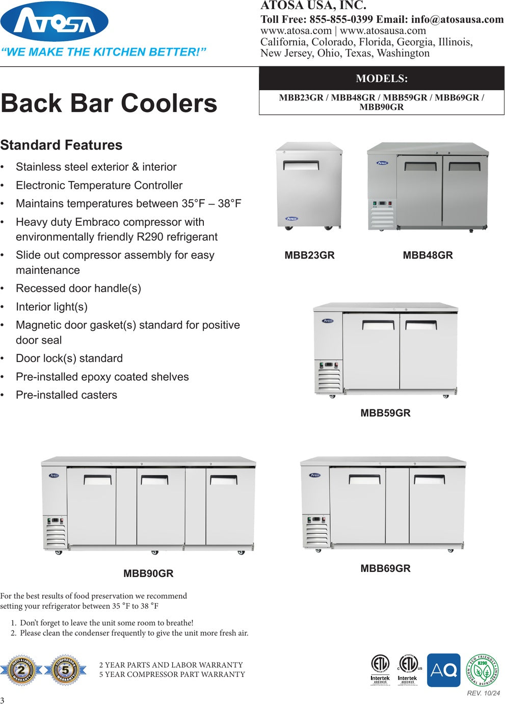 Spec Sheet