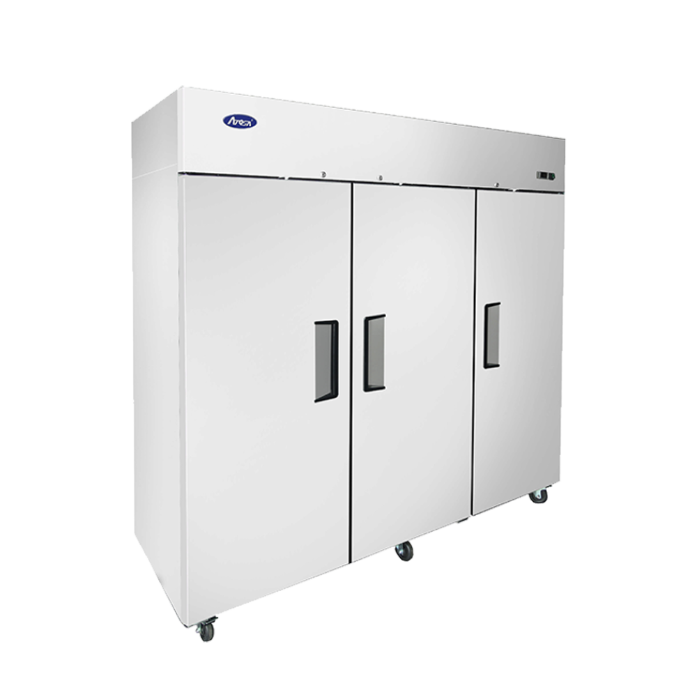 Atosa 77.75" Reach In Freezer with 3 Solid Door, Top Mount