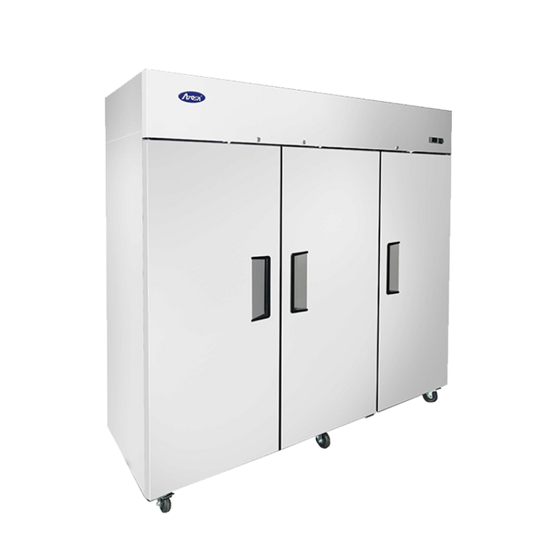 Atosa 77.75" Reach In Freezer with 3 Solid Door, Top Mount