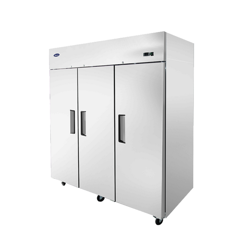 Atosa 77.75" Reach In Freezer with 3 Solid Door, Top Mount