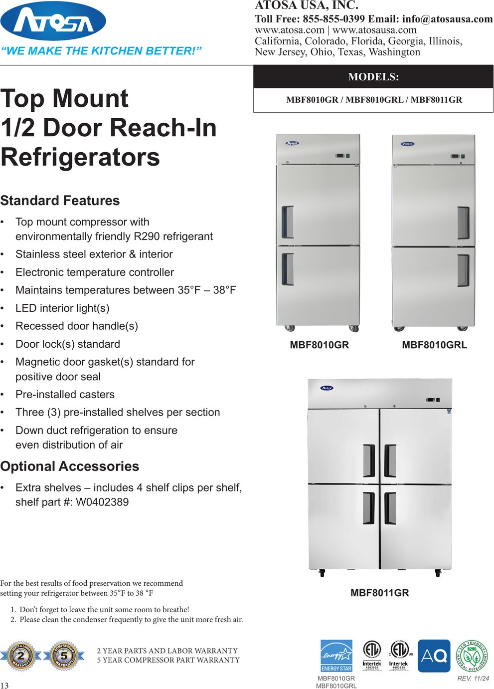 Spec Sheet