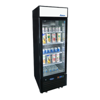 Atosa MCF8720GR 27" Merchandising Freezer with 1 Glass Door - Black