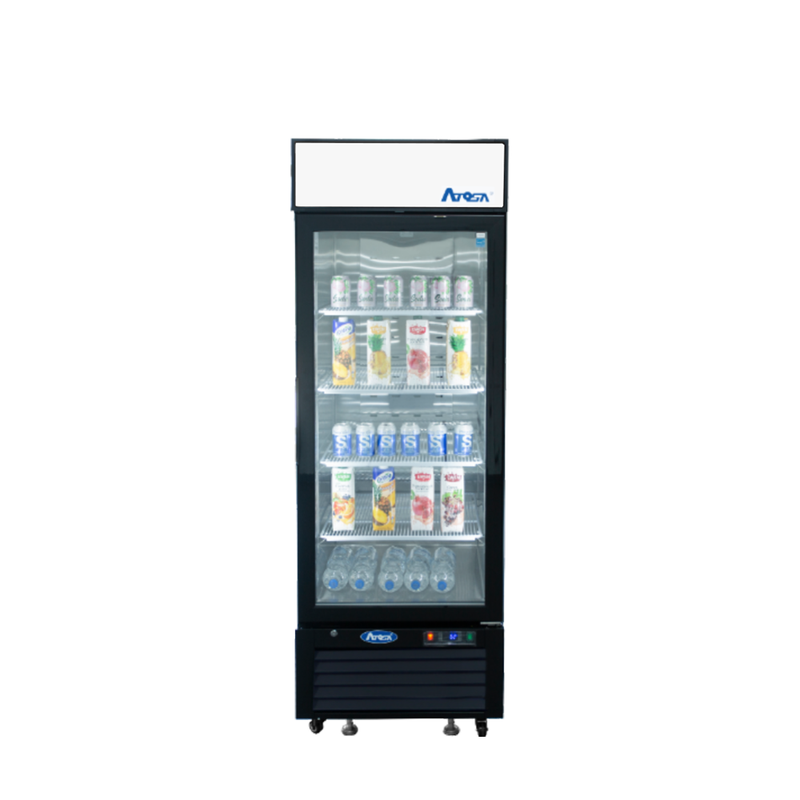 Atosa MCF8720GR 27" Merchandising Freezer with 1 Glass Door - Black