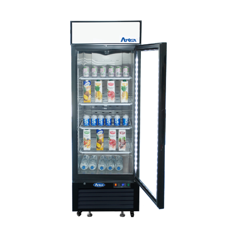 Atosa 27" Merchandising Reach-In Refrigerator with 1 Glass Door