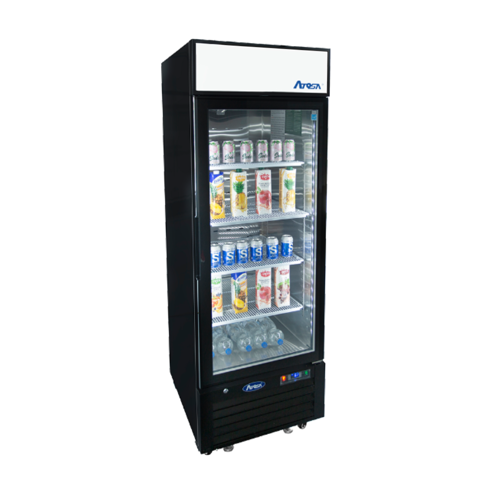Atosa 27" Merchandising Reach-In Refrigerator with 1 Glass Door