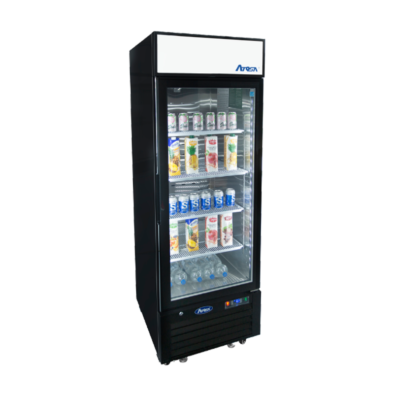 Atosa 27" Merchandising Reach-In Refrigerator with 1 Glass Door