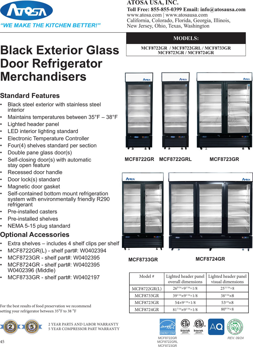 Spec Sheet
