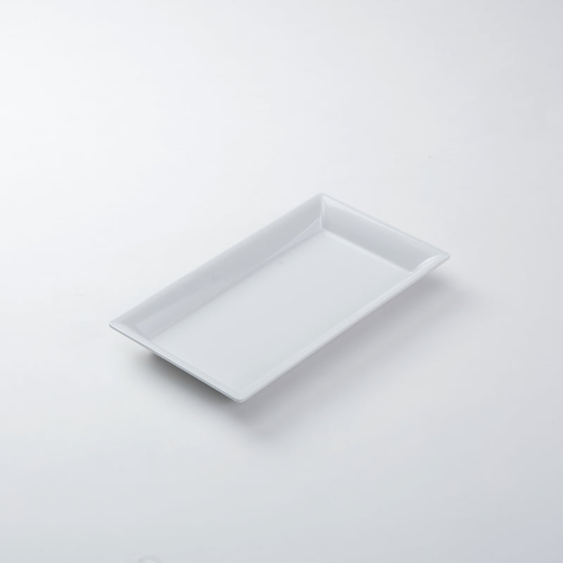 American Metalcraft Endurance 14.5" x 7.5" Melamine Platter, White, 12 /Case