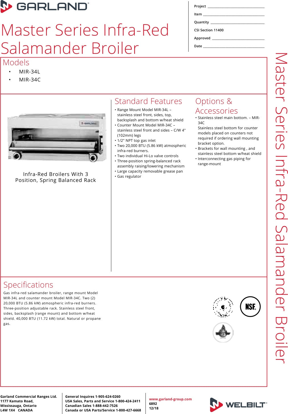 Spec Sheet