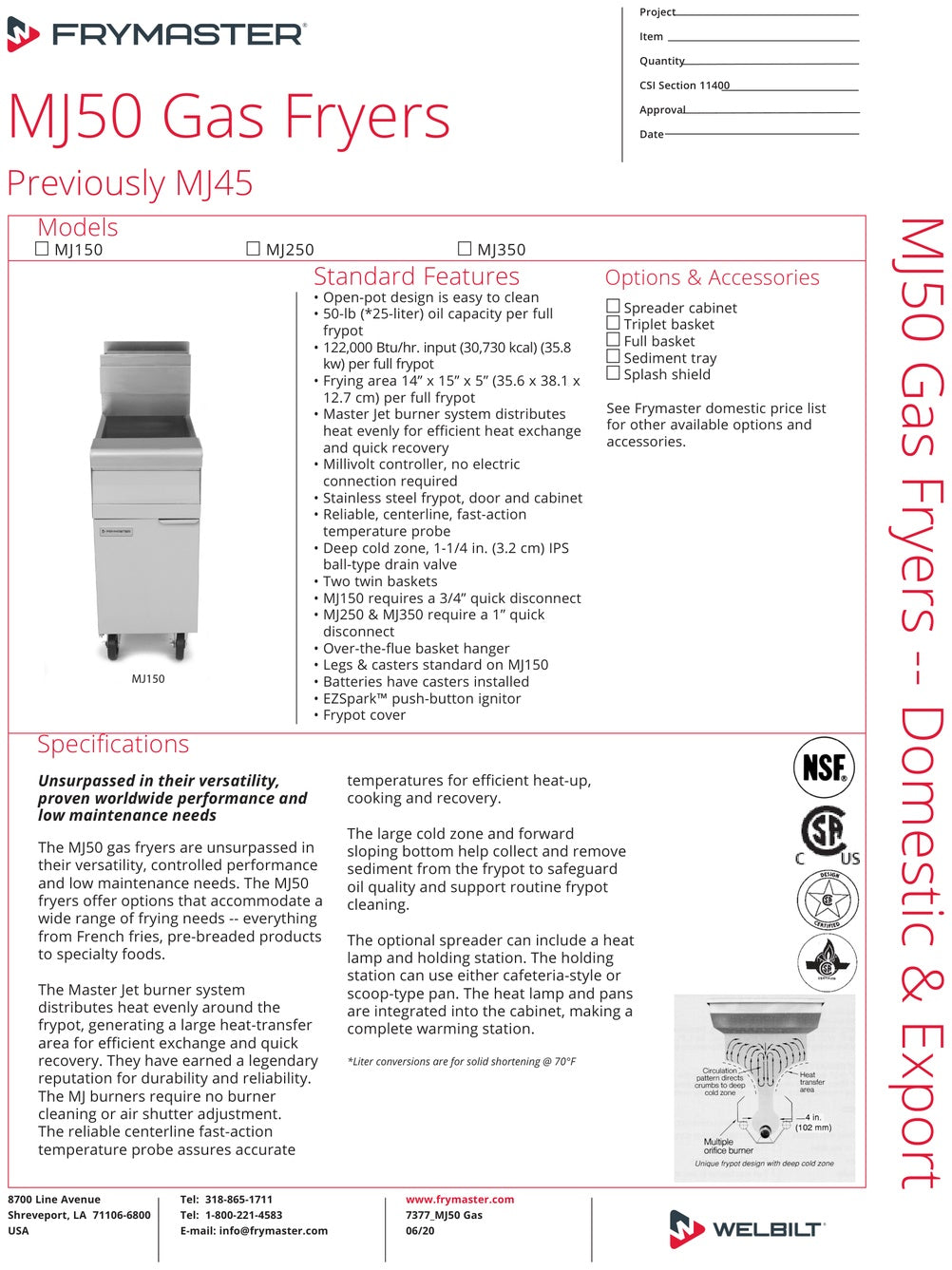 Spec Sheet