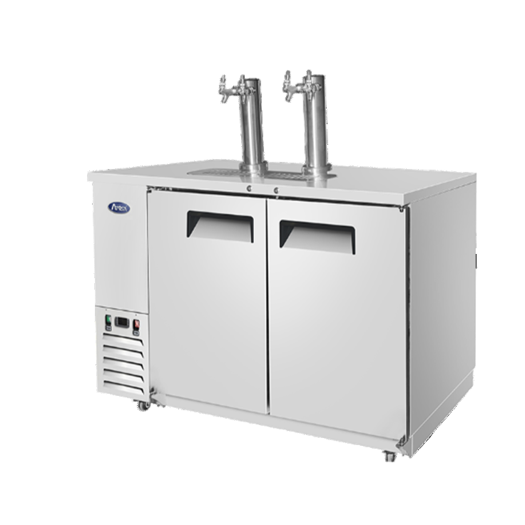 Atosa 58" Draft Beer System 2 Taps & 2 Keg Capacity, Stainless Steel