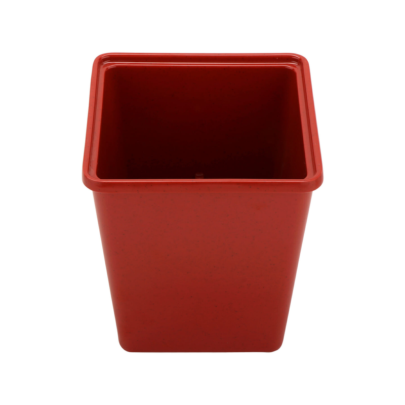 G.E.T. 3 Qt Square Melamine Salad Crock, Red