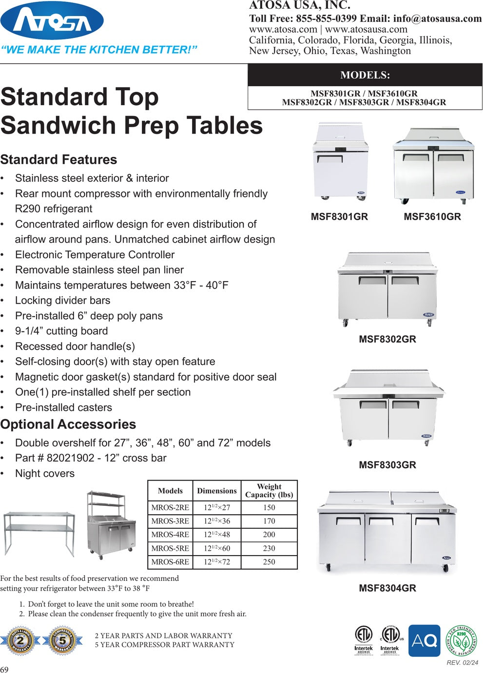 Spec Sheet