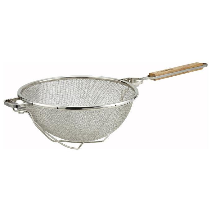 Winco 10" Double Mesh Strainer