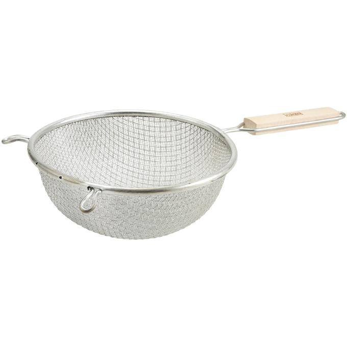Winco 8" Double Medium Mesh Strainer