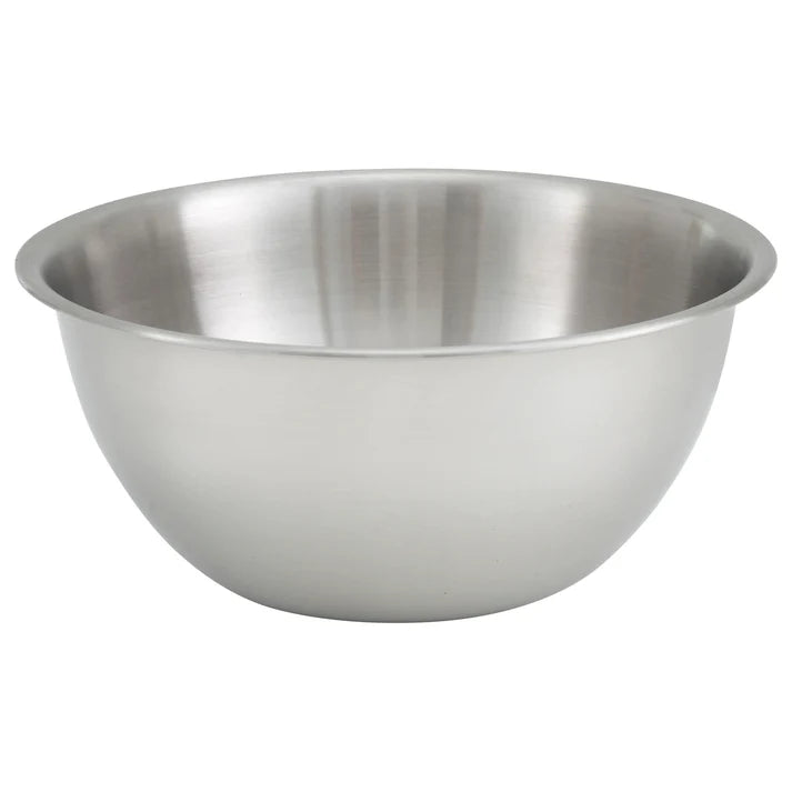 Winco 5 Quart Heavy Duty Mixing Bowl, Stainless Steel