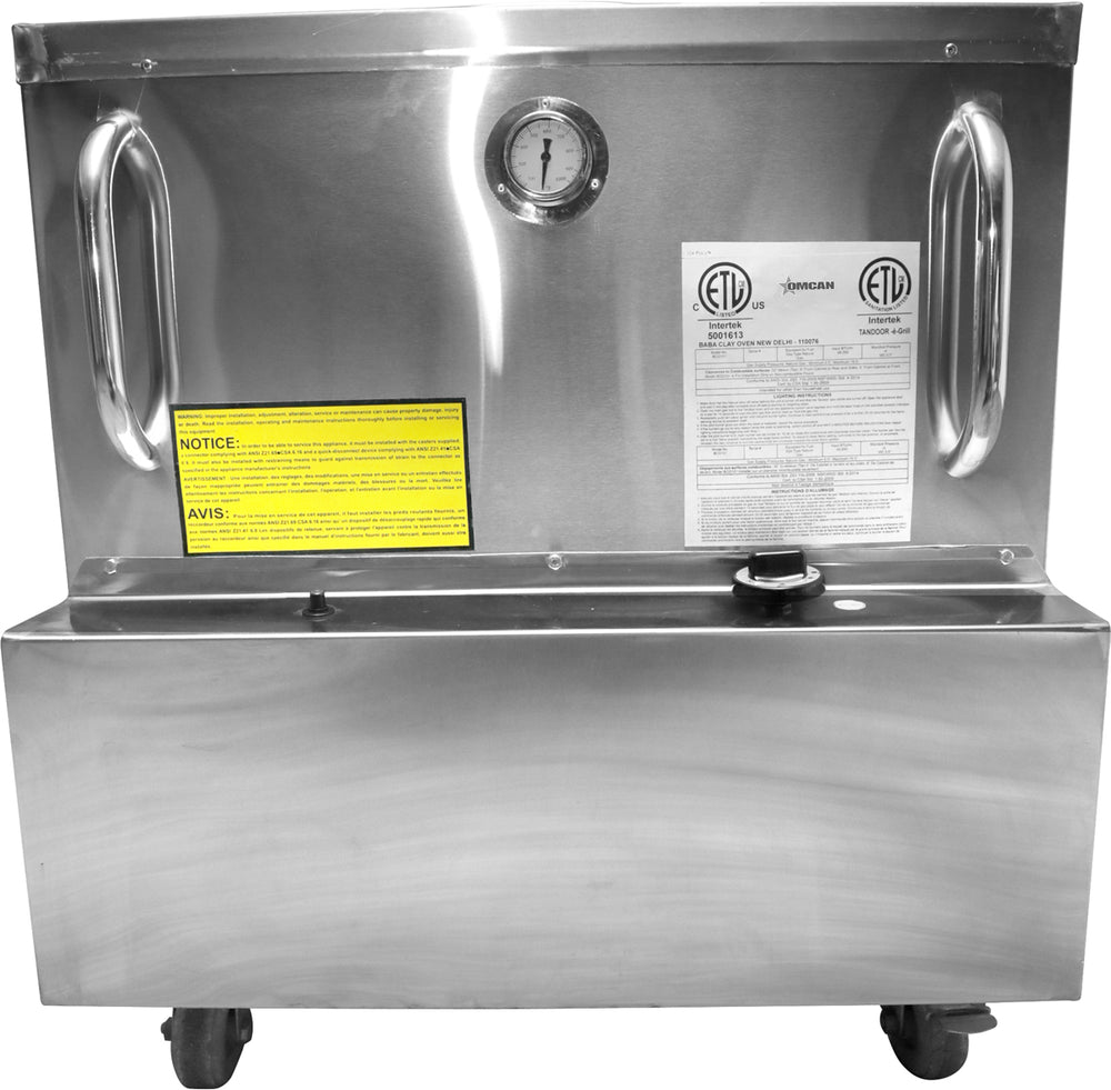 Nella 28" x 30" Tandoor Clay Oven, Natural Gas