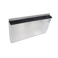 Nella Double Stainless Steel Knife Rack with Black Plastic Insert