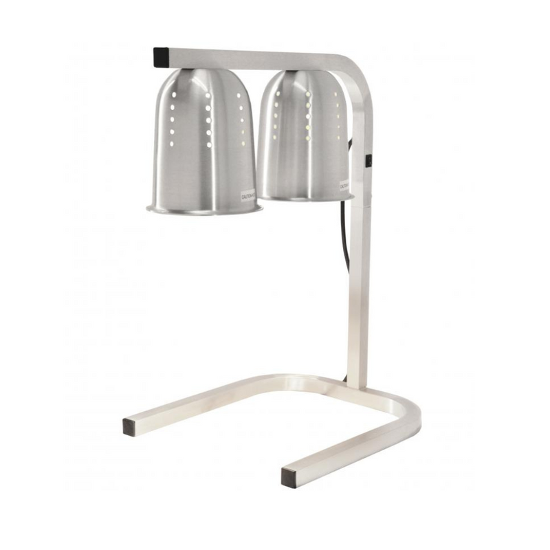 Nella Countertop Heat Lamp with (x2) 250 watt Bulbs