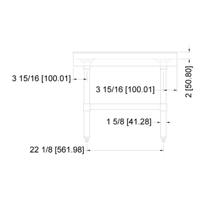 Nella 30" x 18" Equipment Stand, Stainless Steel