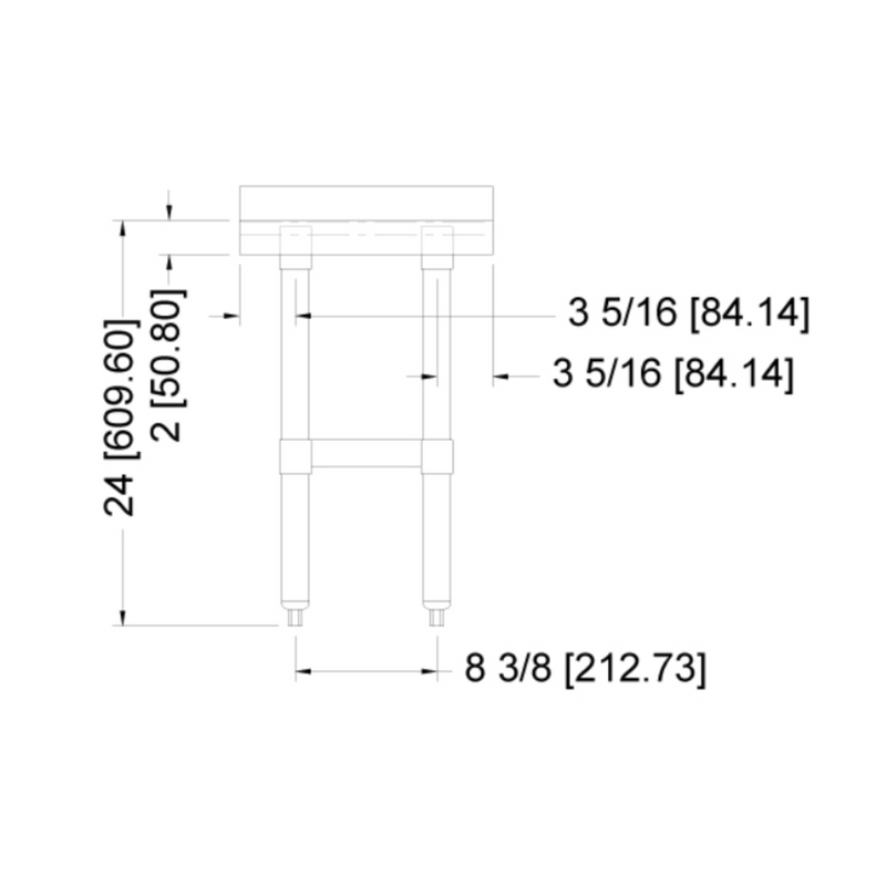 Nella 30" x 15" Equipment Stand, Stainless Steel