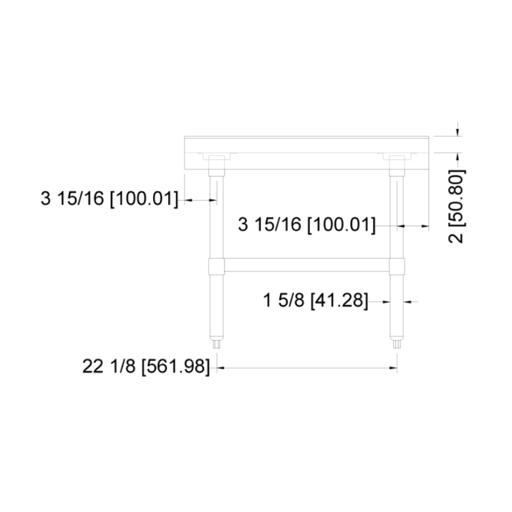 Nella 30" x 15" Equipment Stand, Stainless Steel