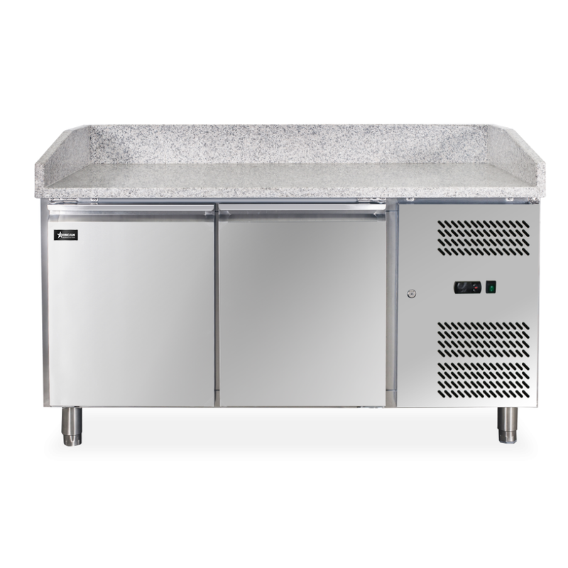 Nella 59" Refrigerated Pizza Prep Table with Granite Top