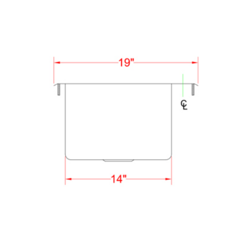 Nella Two Tub Drop in Sink 10" x 14" x 10" with Flat Top