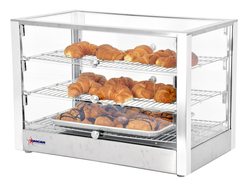 Nella 28" Countertop Display Warmer with 3 Front & Back Hinged Doors