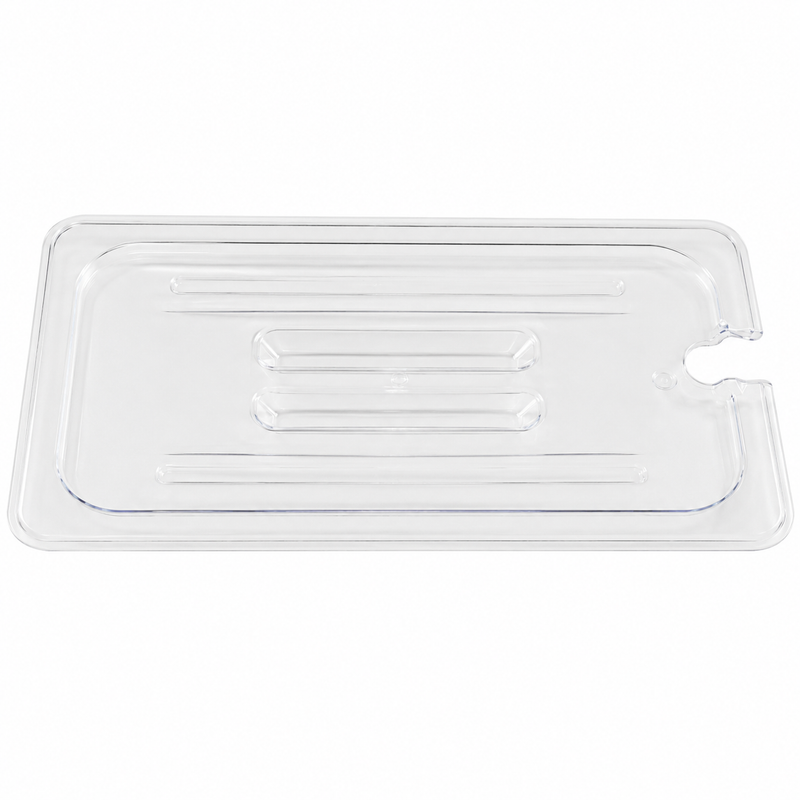 Nella 1/9 Size Notched Food Pan Cover, Clear