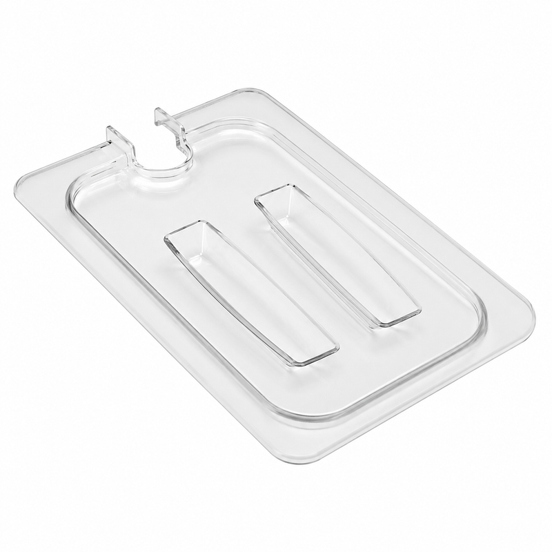 Nella 1/4 Size Notched Food Pan Cover, Clear