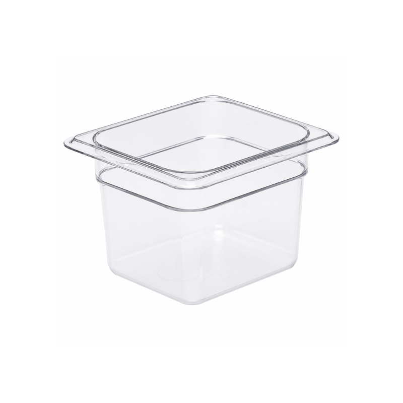 Nella 1/6 Size Food Pan 4" Deep, Clear