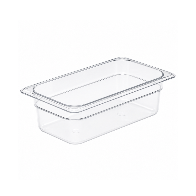 Nella 1/4 Size Food Pan 2.5" Deep, Clear