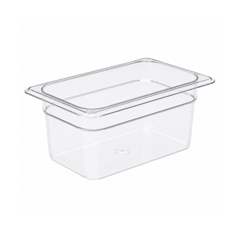 Nella 1/4 Size Food Pan 4" Deep, Clear