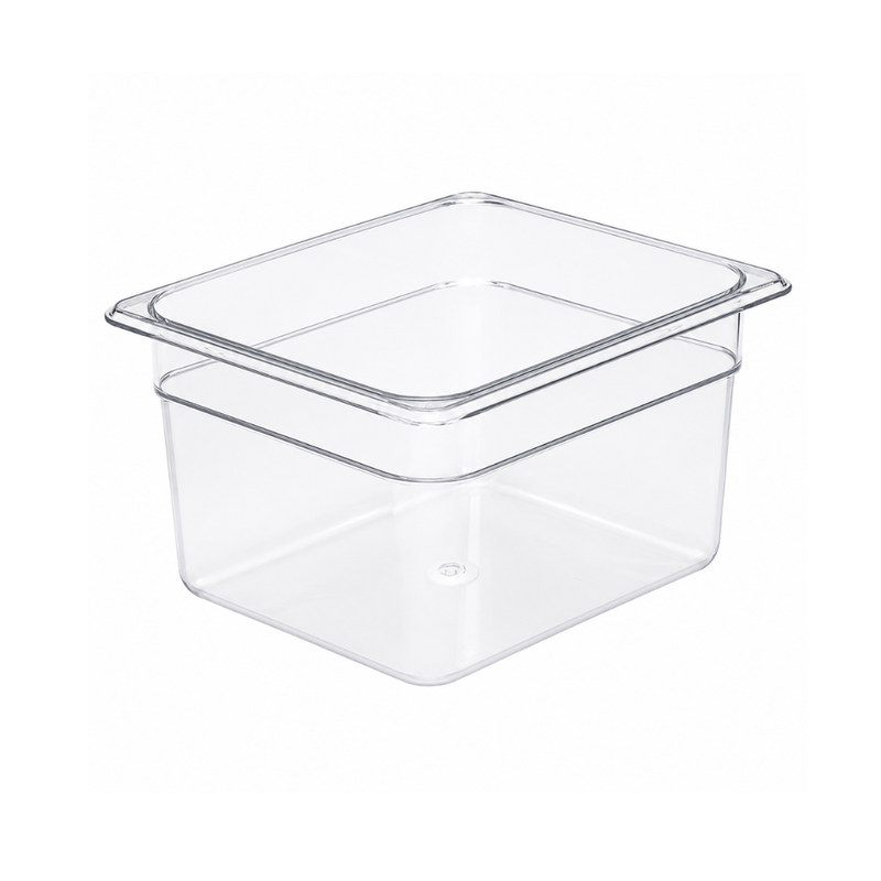 Nella 1/2 Size Food Pan with 6" Depth, Clear