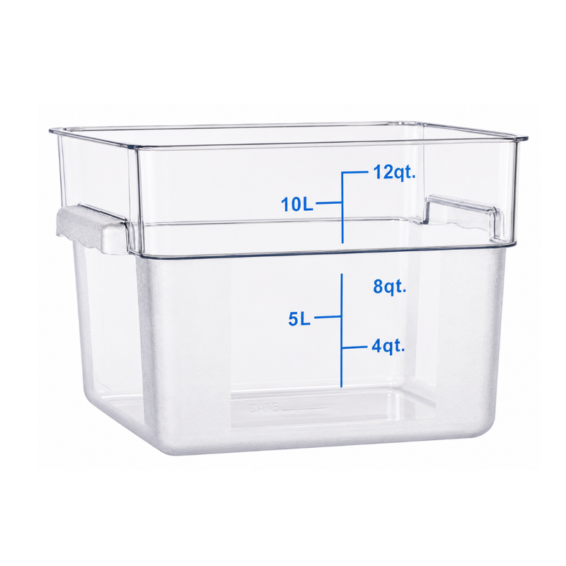 Nella 12 Qt Square Food Storage Container, Clear