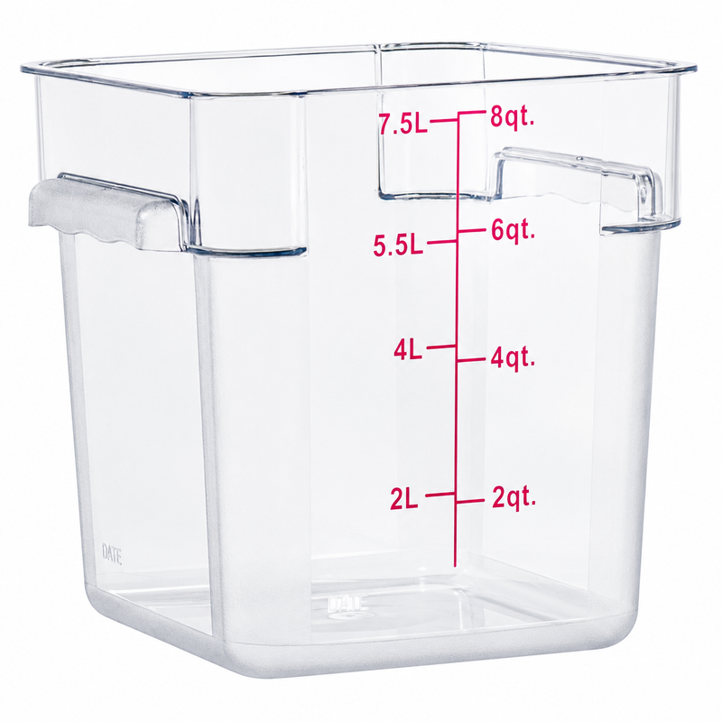 Nella 8 Qt Square Food Storage Container, Clear