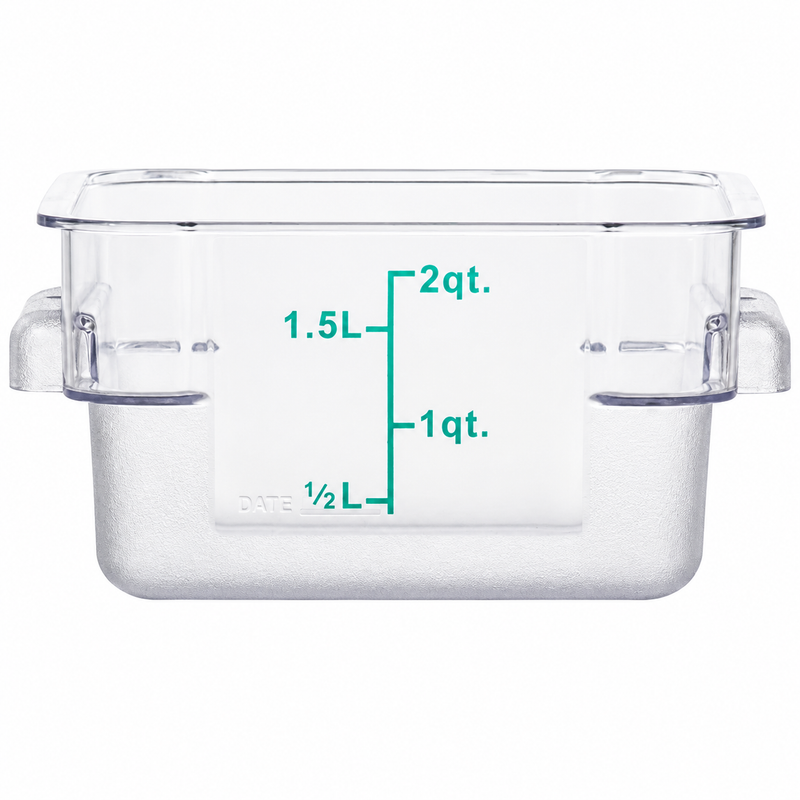 Nella 2 Qt Square Food Storage Container, Clear