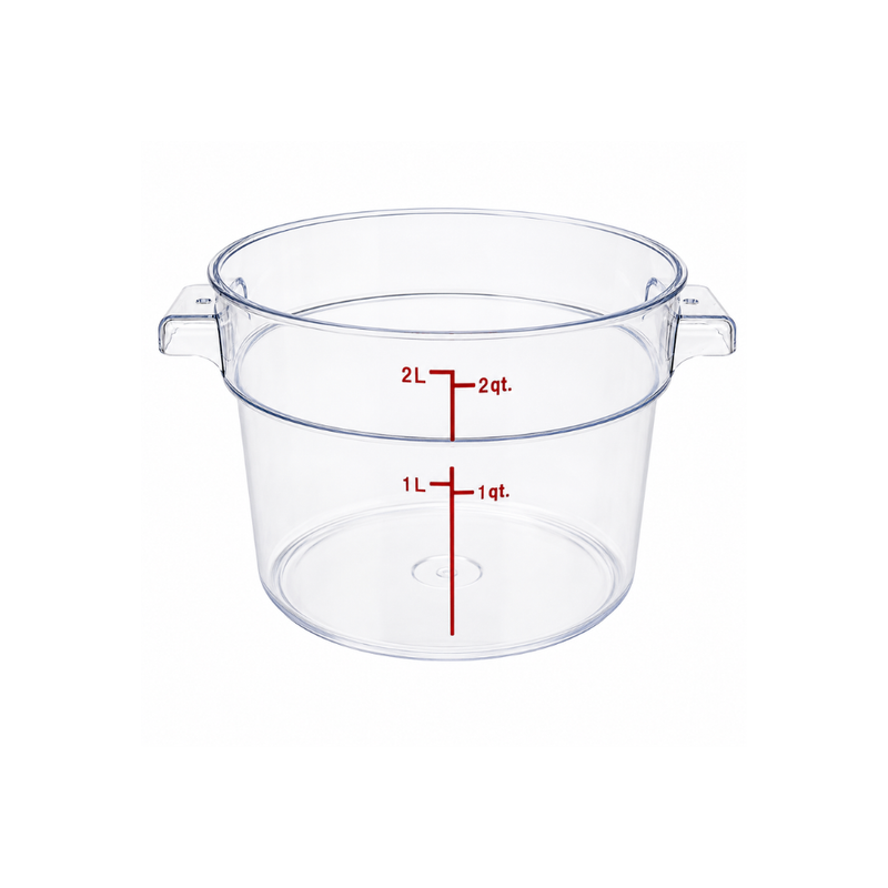 Nella 2 Qt Round Food Storage Container, Clear
