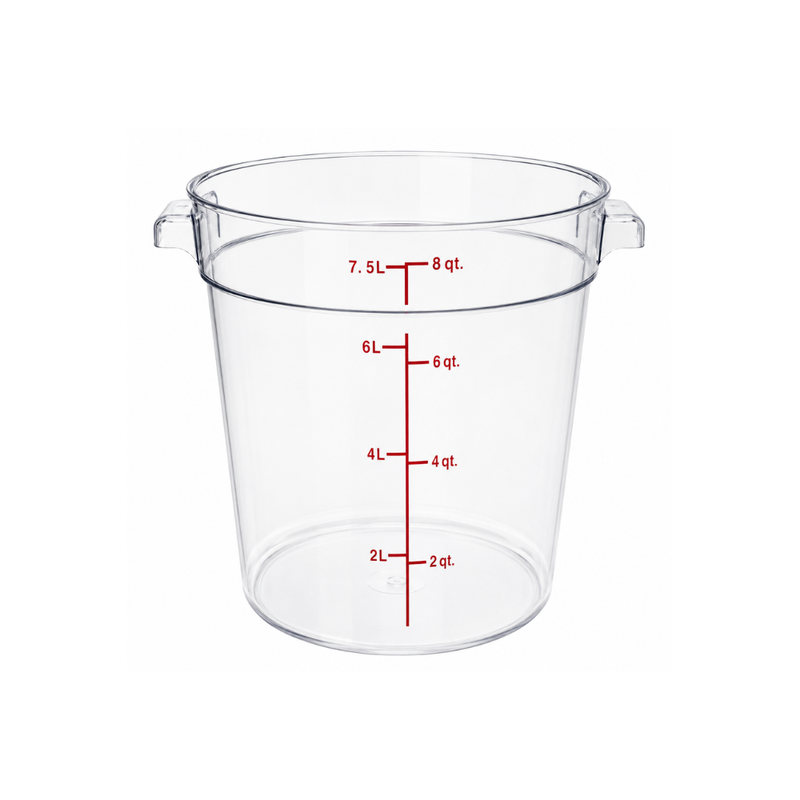 Nella 8 Qt Round Food Storage Container, Clear