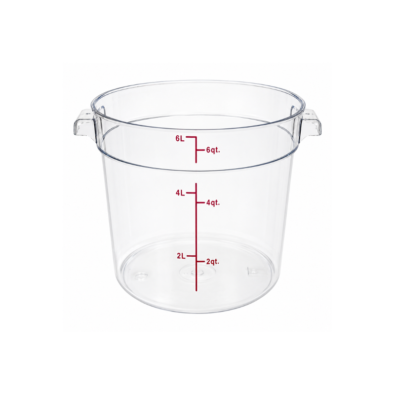 Nella 6 Qt Round Food Storage Container, Clear