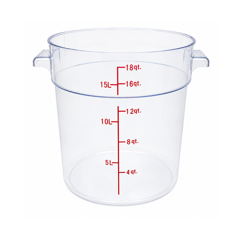 Nella 18 Qt Round Food Storage Container, Clear