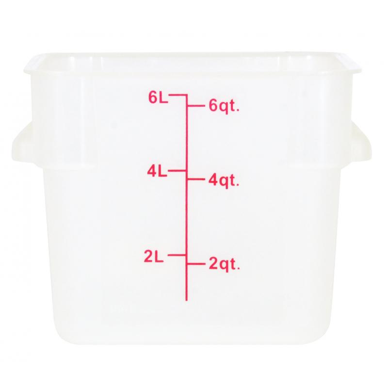 Nella 6 Qt Round Food Storage Container, Translucent
