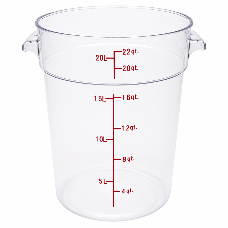 Nella 22 Qt Round Food Storage Container, Clear
