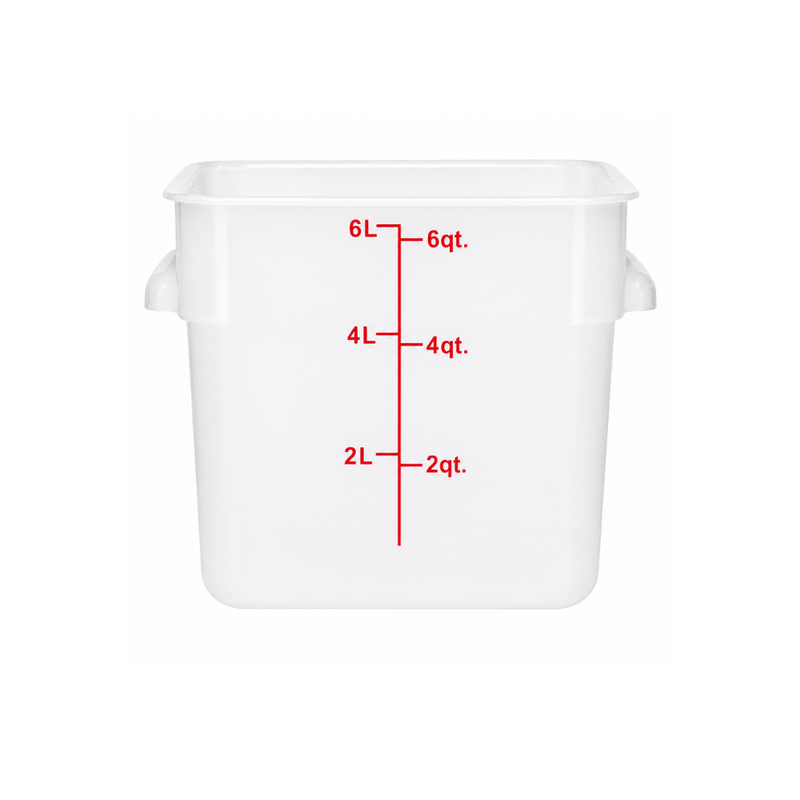 Nella 6 Qt Square Storage Container, Translucent