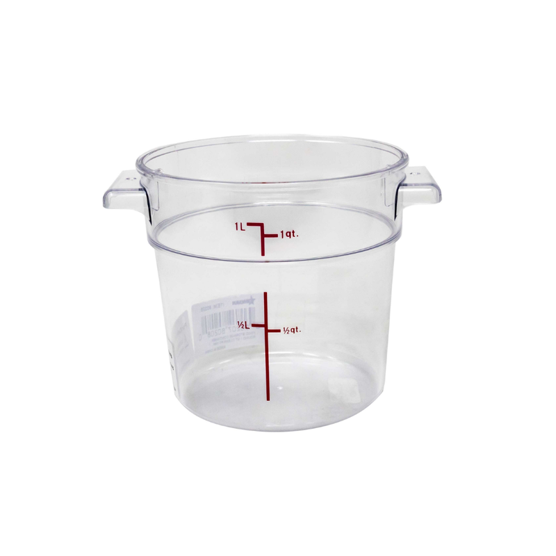 Nella 1 Qt Round Food Storage Container, Clear