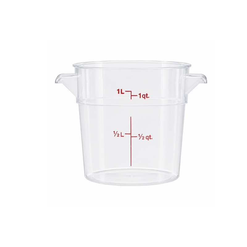 Nella 1 Qt Round Food Storage Container, Translucent