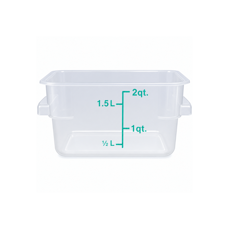 Nella 2 Qt Square Food Storage Container, Translucent