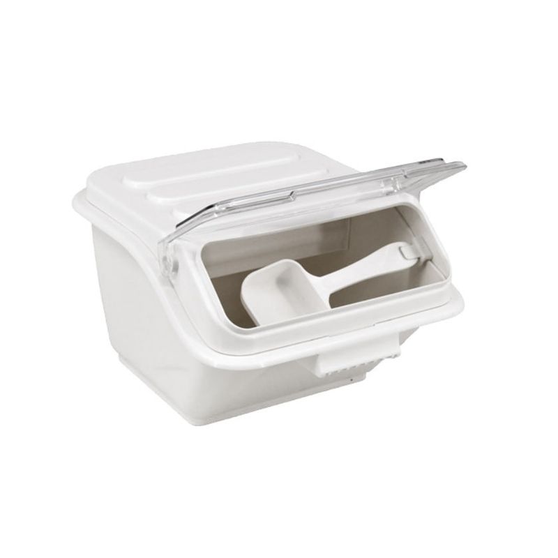 Nella 8 Litre Shelf Ingredient Bin with Scoop, White