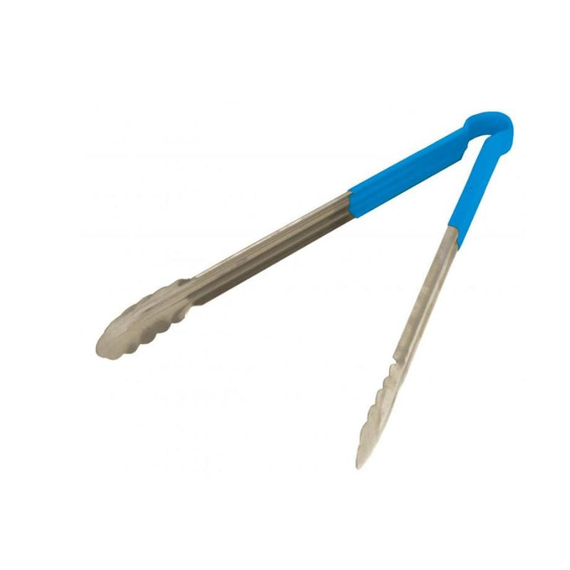 Nella 16" Tongs with Plastic Handle, Blue